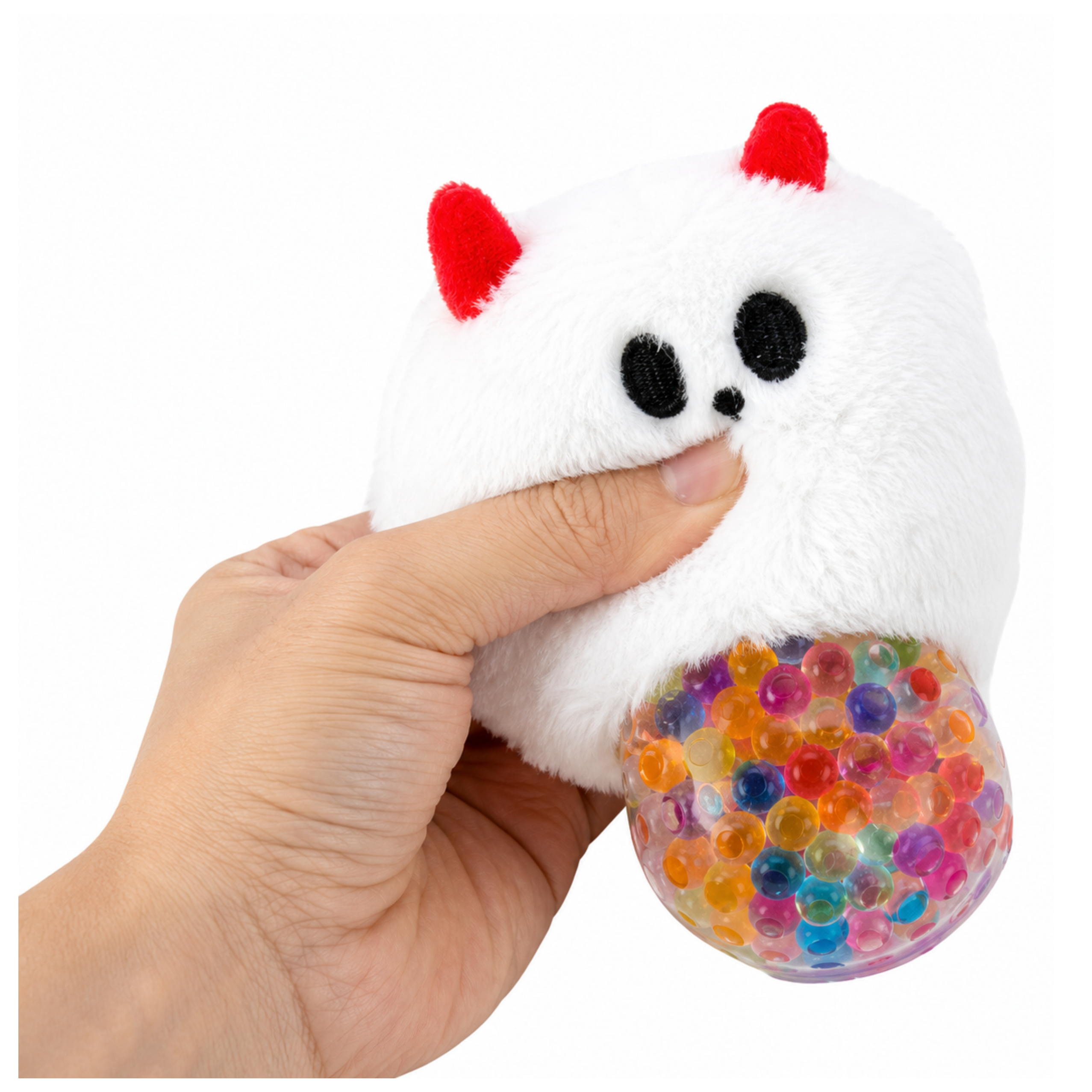 Plush Squishy Creature With Glitter Sensory Anti-stress Colorful 8cm