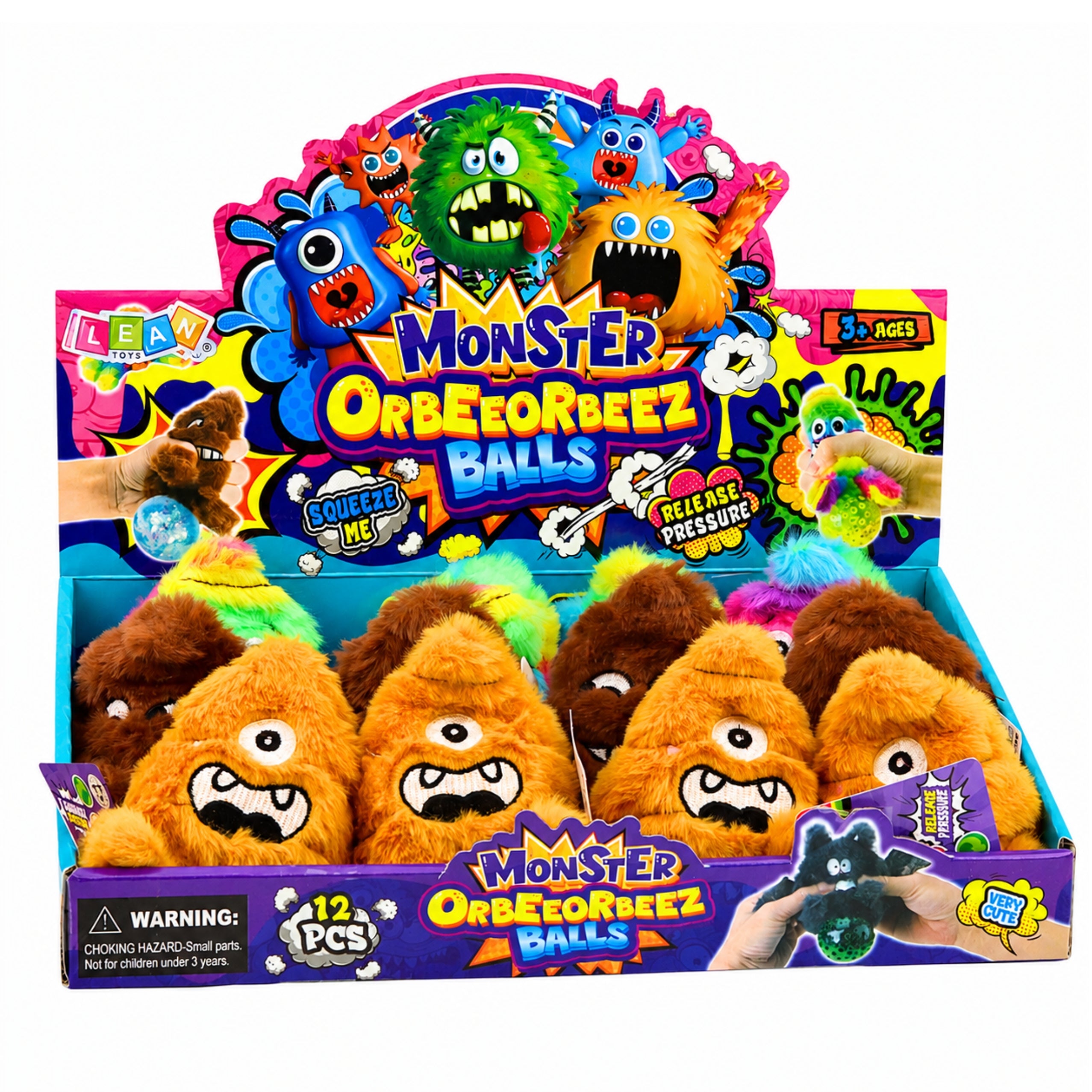 Plush Squishy With Glitter Sensory Anti-stress Creature 8cm