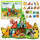 Magnetic Construction Blocks Wild Animals Jungle Zoo 27 Pcs.