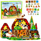 Magnetic Construction Blocks Domestic Animals Farm 54 Pcs.