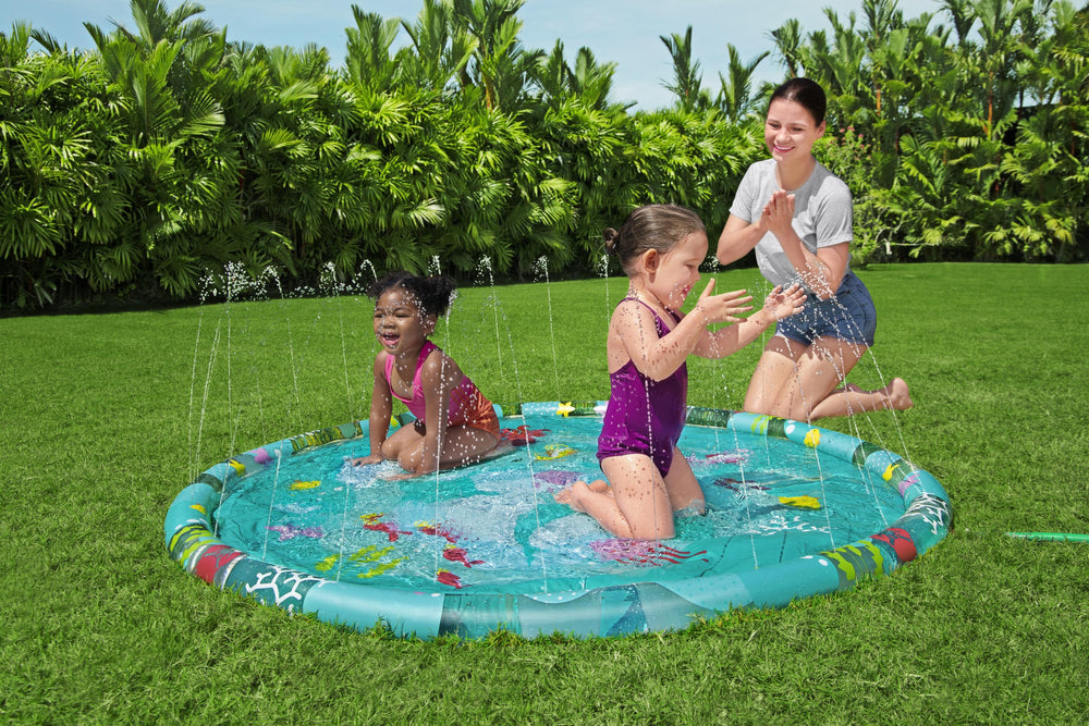 Inflatable Paddling Pool With A Fountain For Children 165 Cm Bestway 52487
