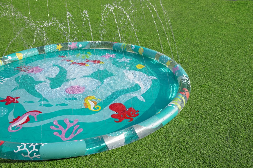 Inflatable Paddling Pool With A Fountain For Children 165 Cm Bestway 52487