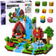 Set Of Magnetic Blocks Cubes Pixels Forest Waterfall 3d 100 Pcs.