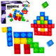Magnetic Construction Blocks Cubes Colorful 3d Cubes 160 Pcs.
