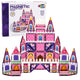 Magnetic Construction Blocks Princess Castle Pink 58 Pcs.