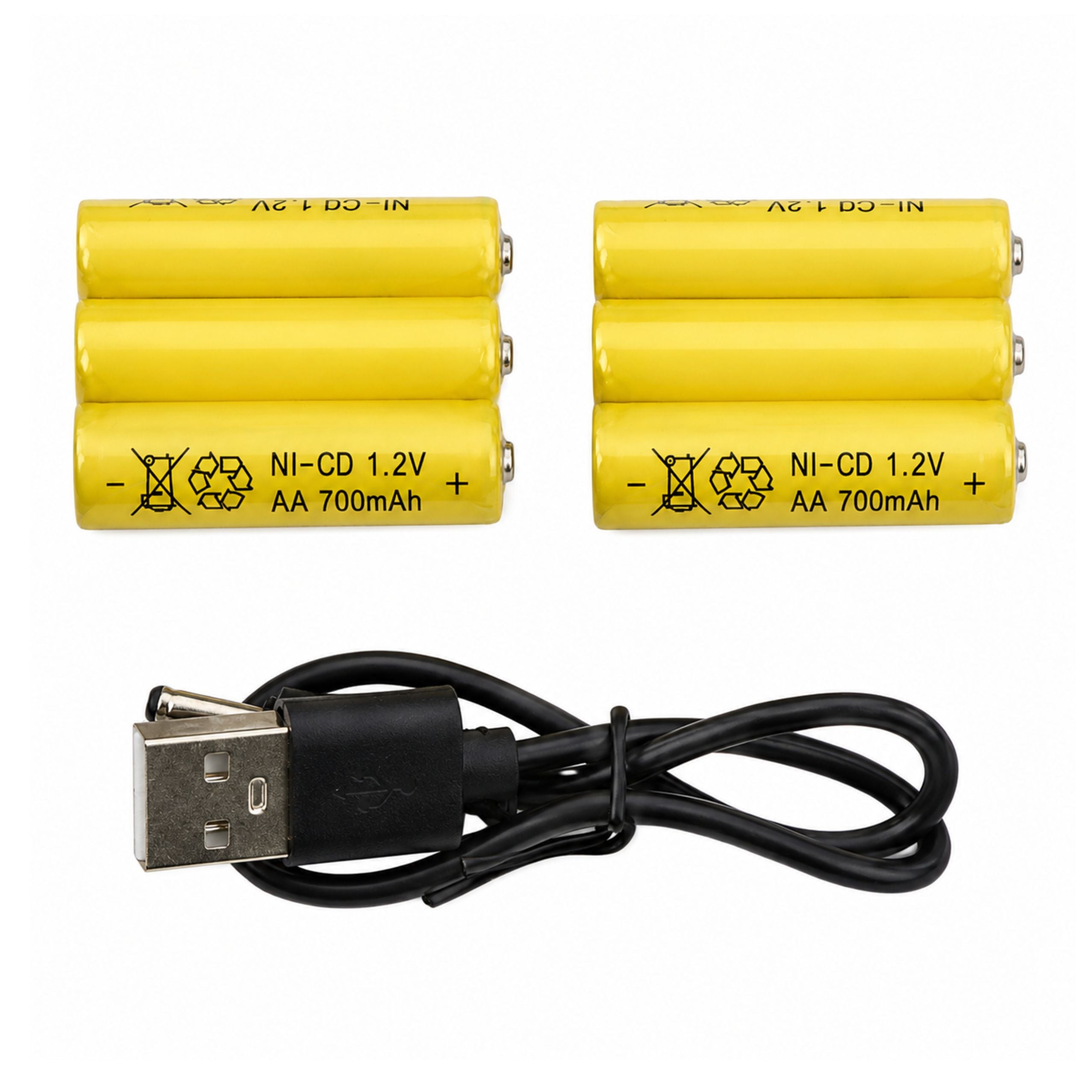 Militärische Walkie-Talkies, USB-Reichweite 200 m, Khaki, 2 Stk.