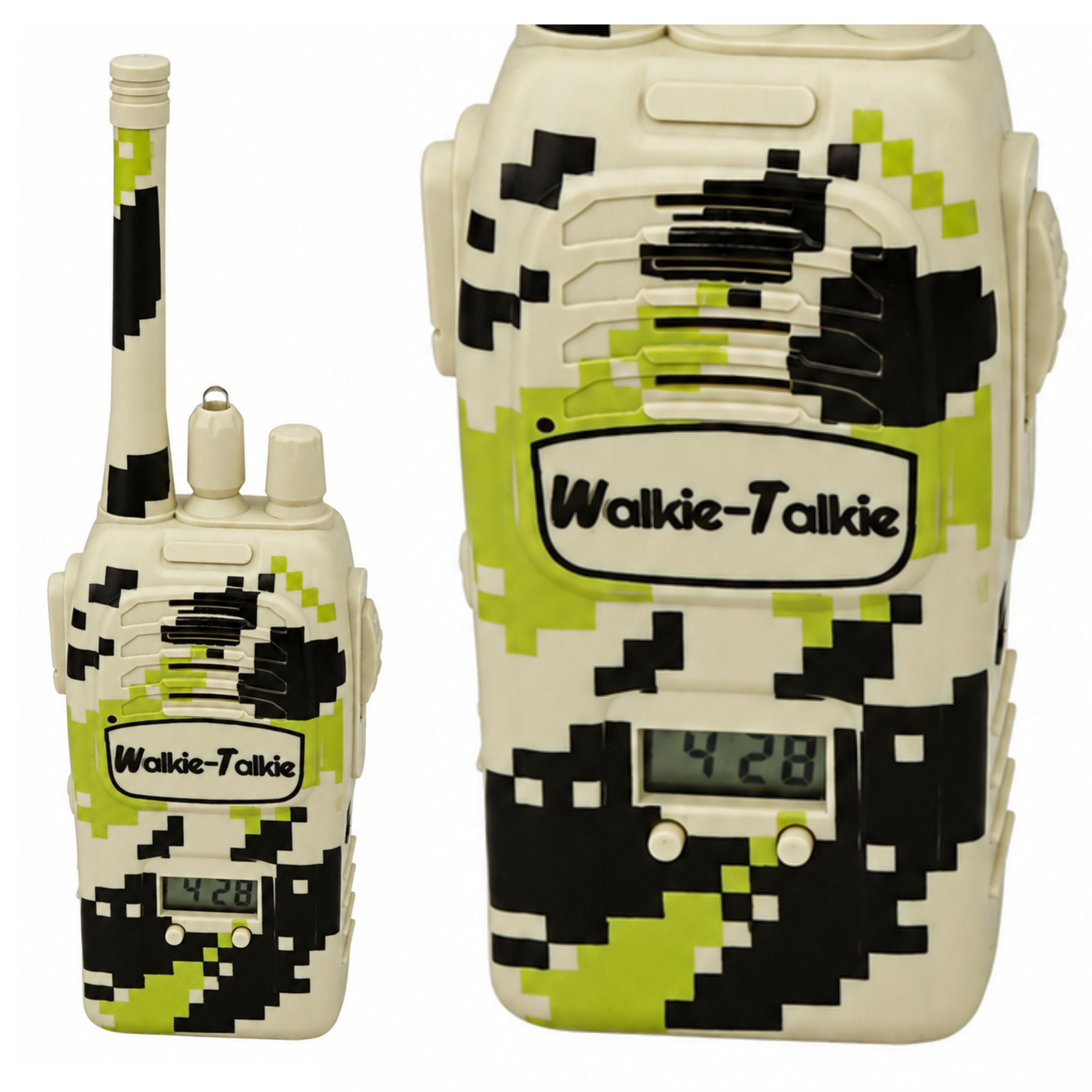 Militärische Walkie-Talkies, USB-Reichweite 200 m, Khaki, 2 Stk.