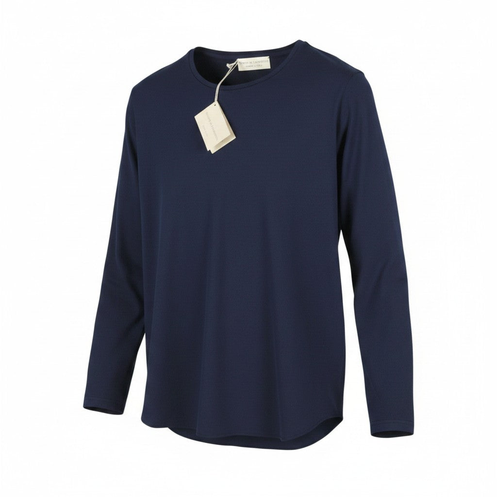 Blå ull T-shirt