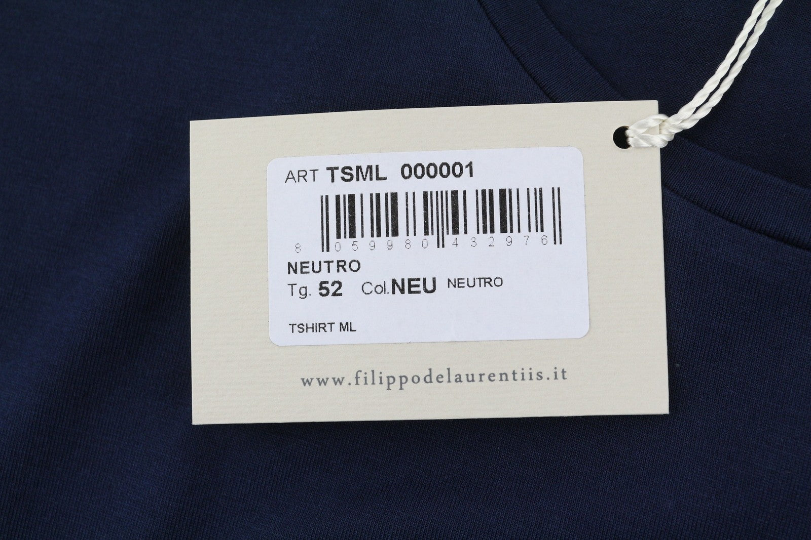Blå ull T-shirt
