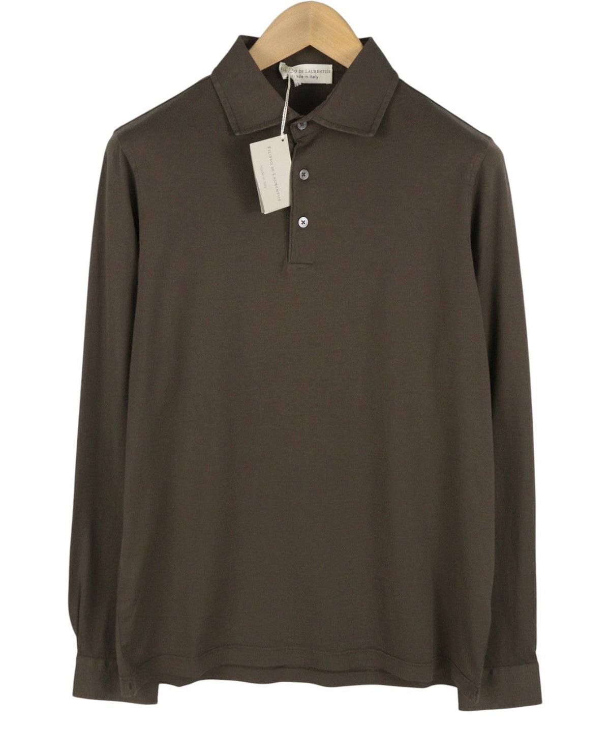 Polo in cotone marrone