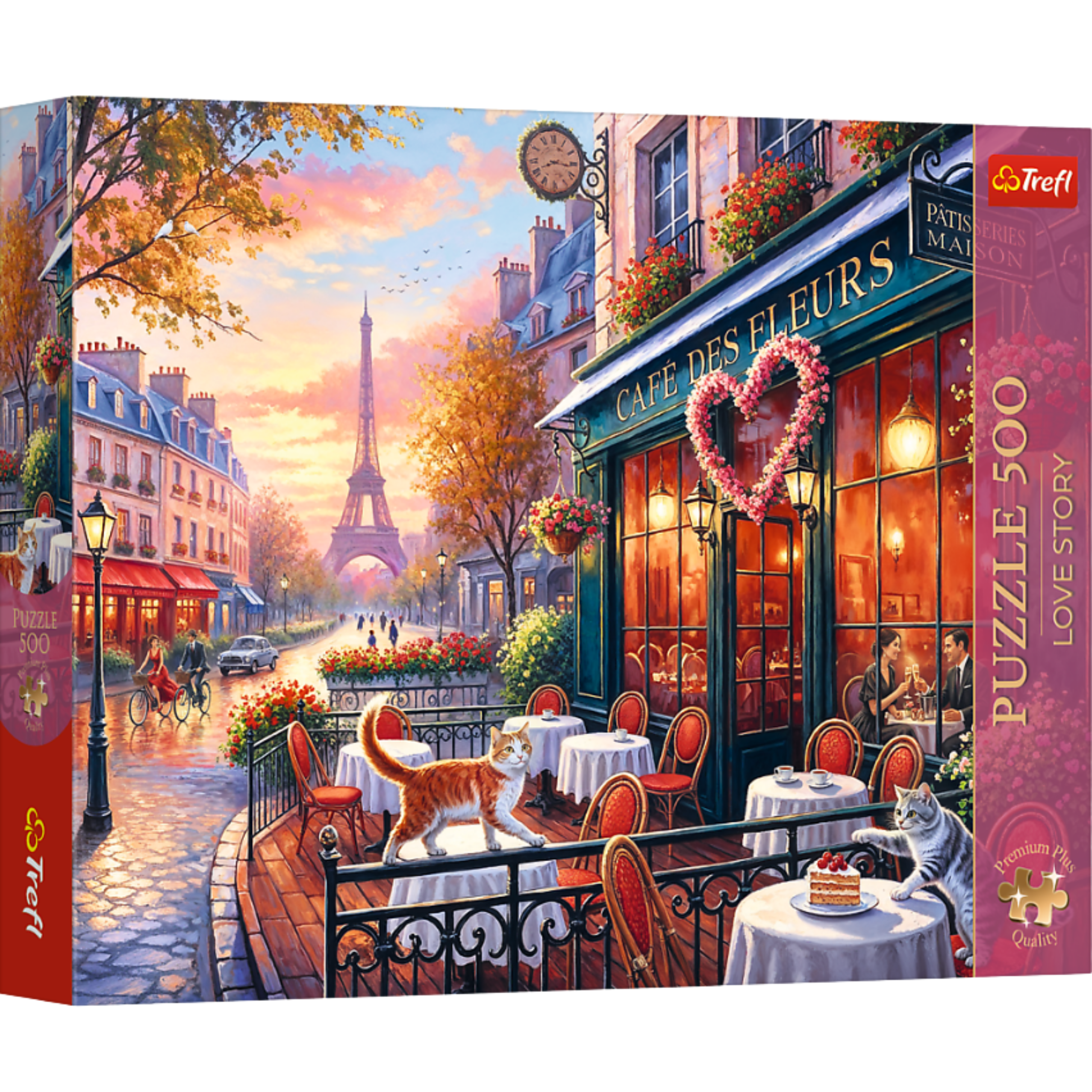 Puzzle - 500 - Love Story: Paris Romance - Trefl 37621