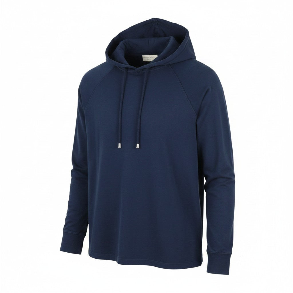 Blauw katoenen T-shirt