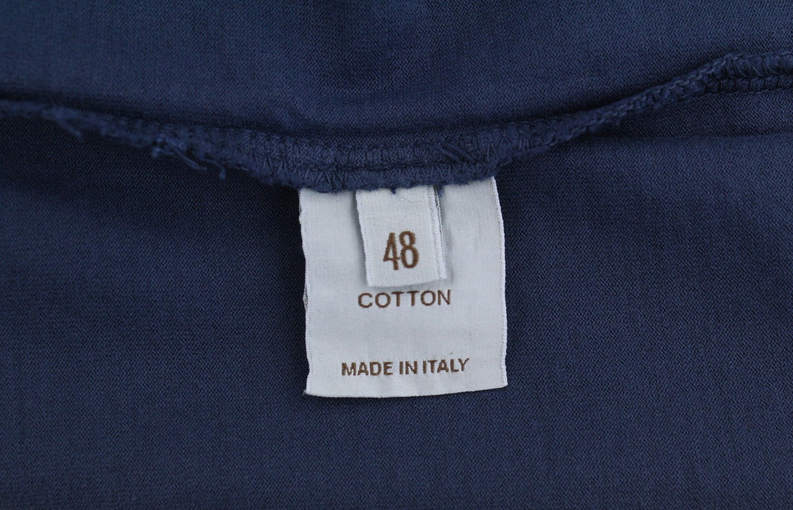 Blauw katoenen T-shirt