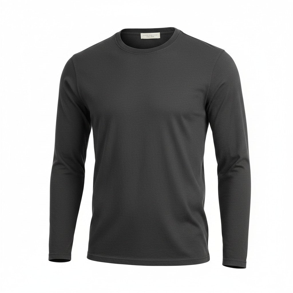 Zwart katoenen T-shirt