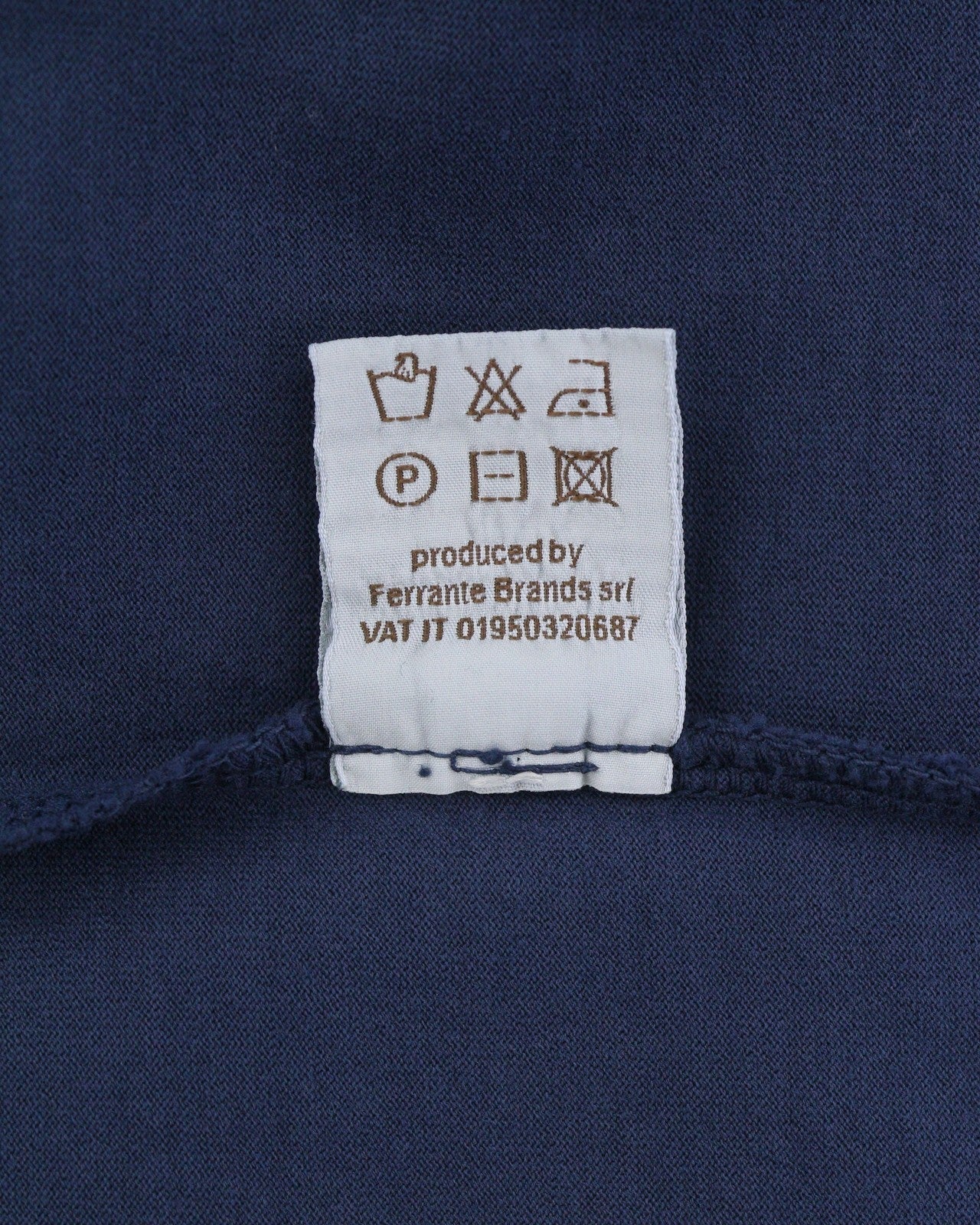 Camiseta de algodón azul
