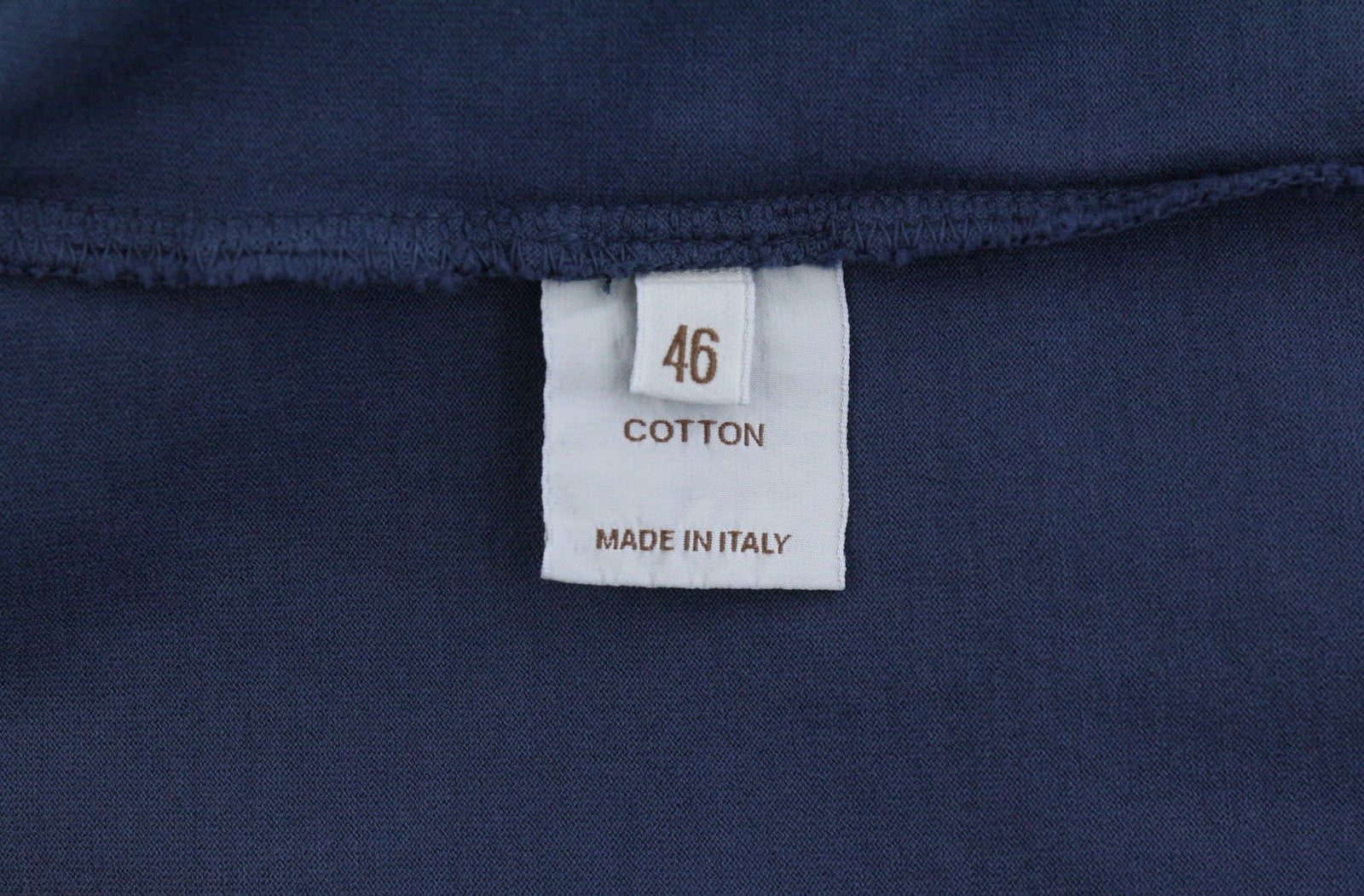 Camiseta de algodón azul