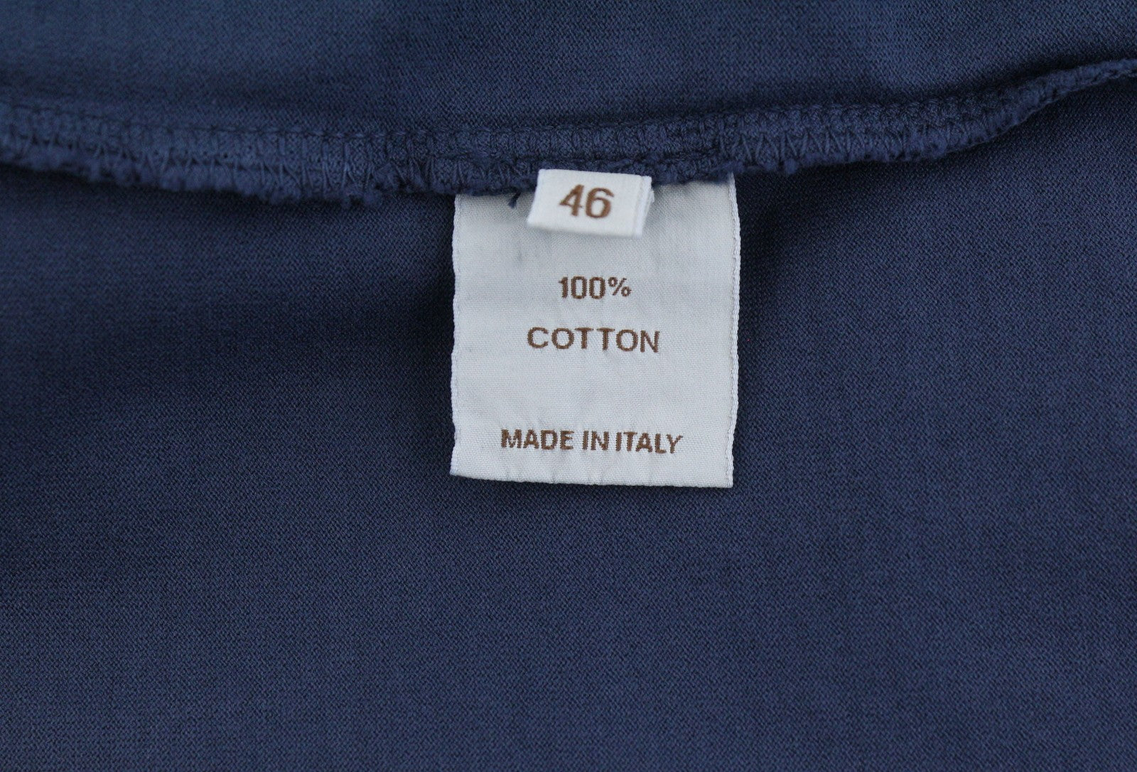 Camiseta de algodón azul