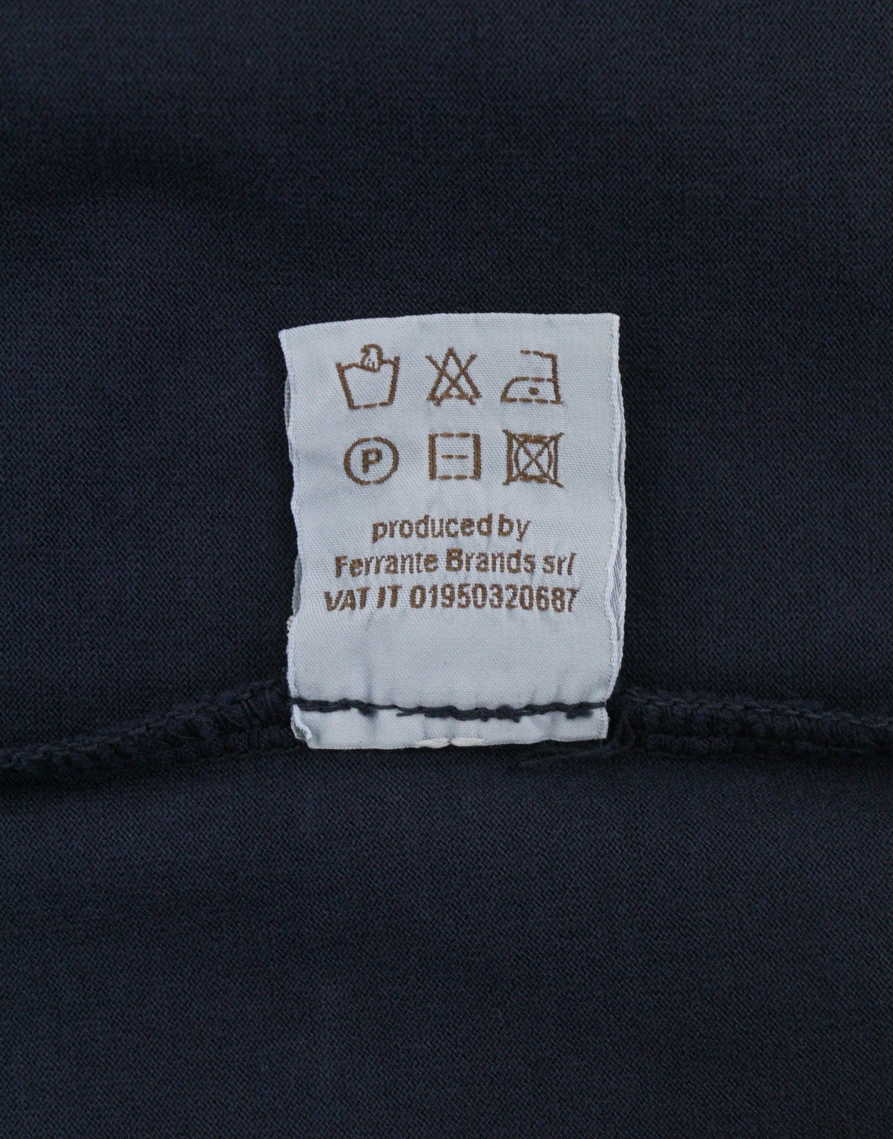 Blauw katoenen T-shirt