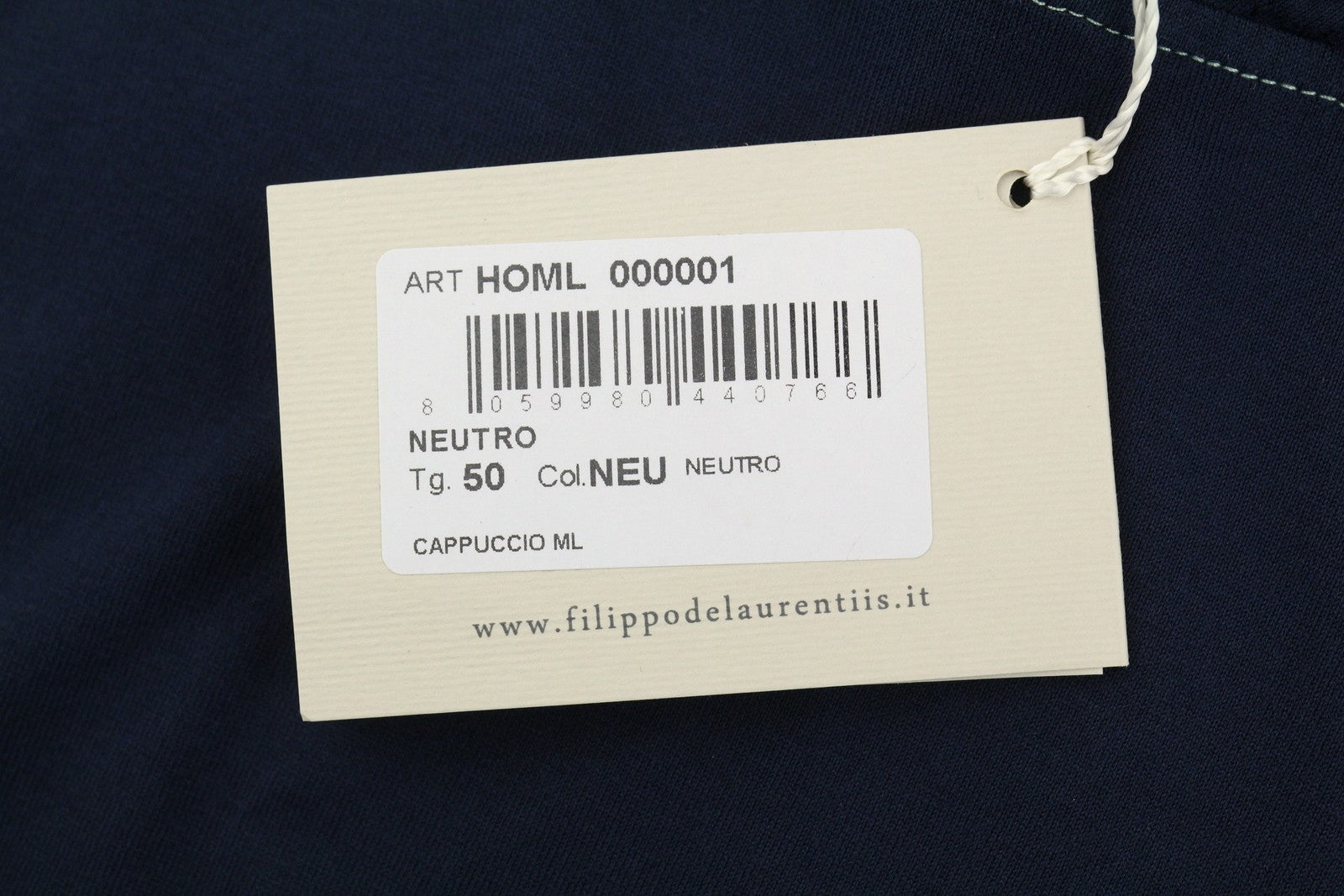 Blauw katoenen T-shirt