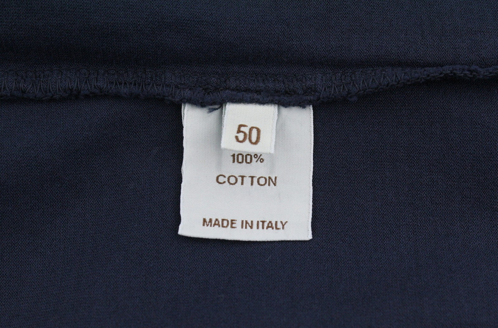 Blauw katoenen T-shirt