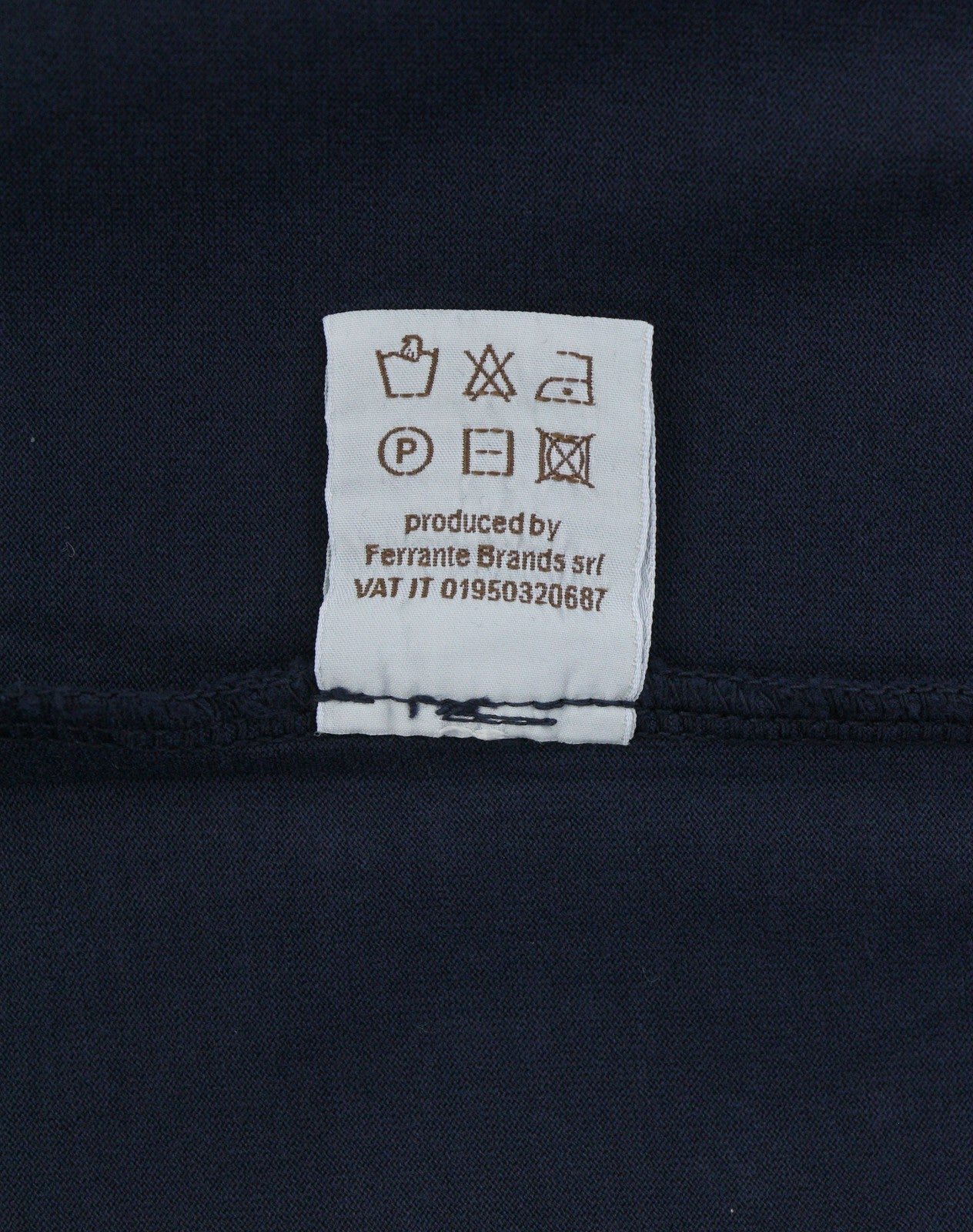 Blauw katoenen T-shirt