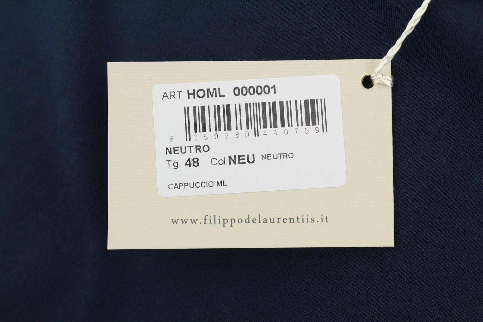 Blauw katoenen T-shirt