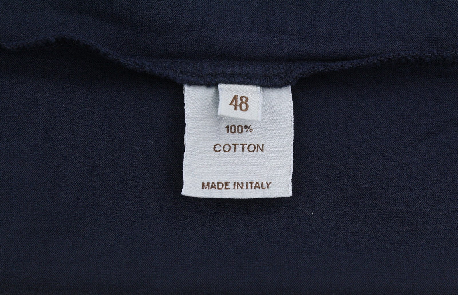 Blauw katoenen T-shirt