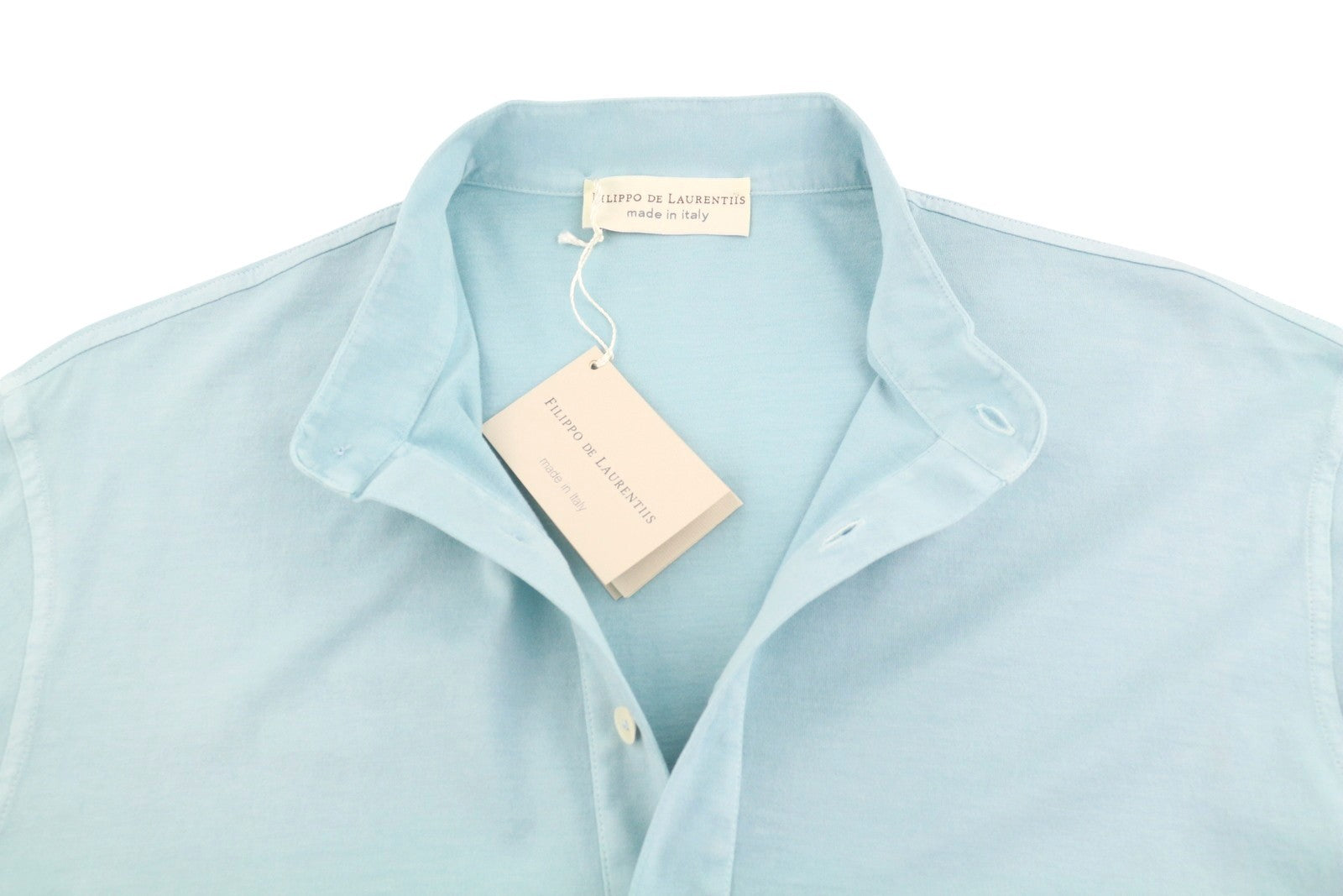 Camiseta de algodón azul