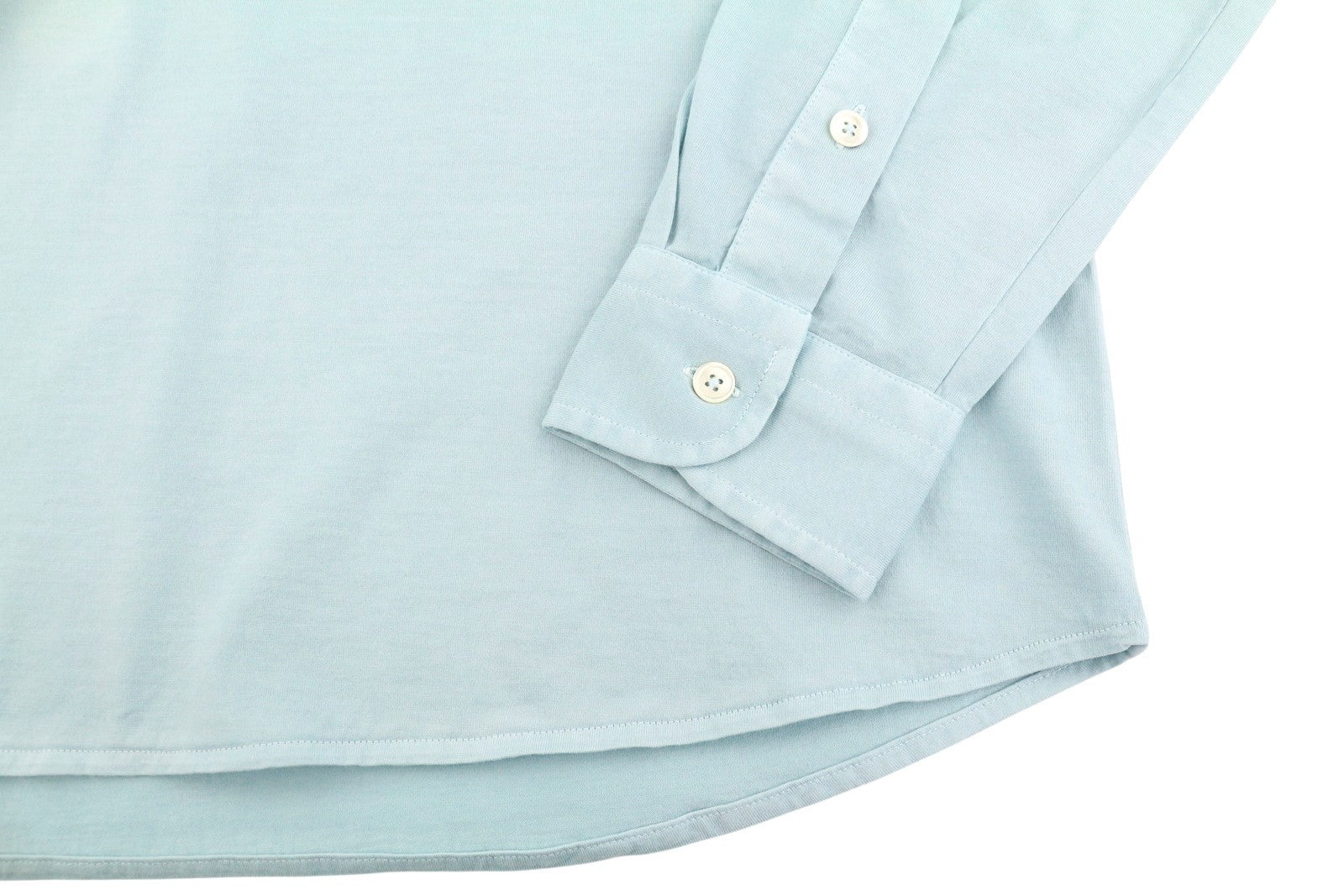 Camiseta de algodón azul