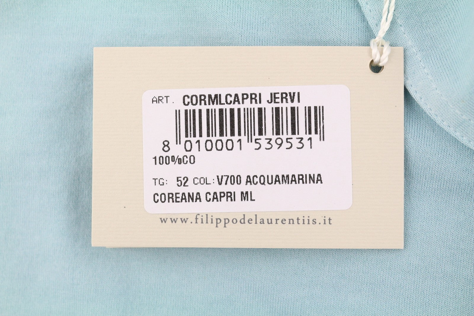 Camiseta de algodón azul