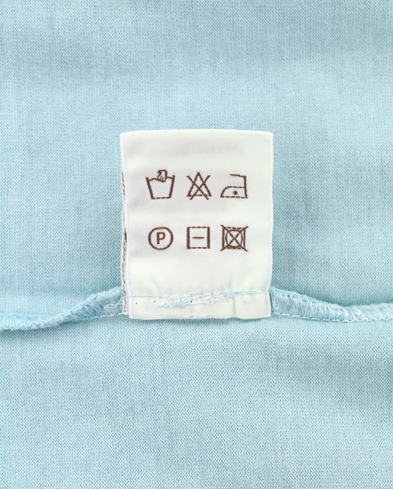 Camiseta de algodón azul