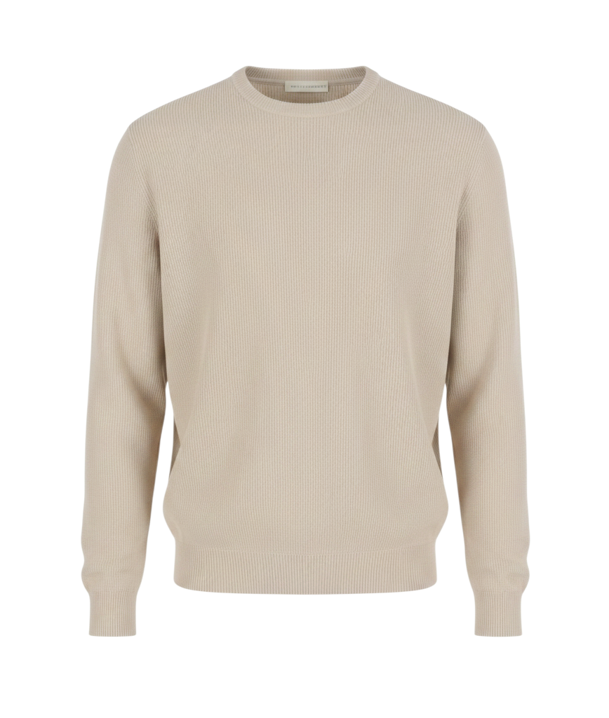 Beige bomullströja