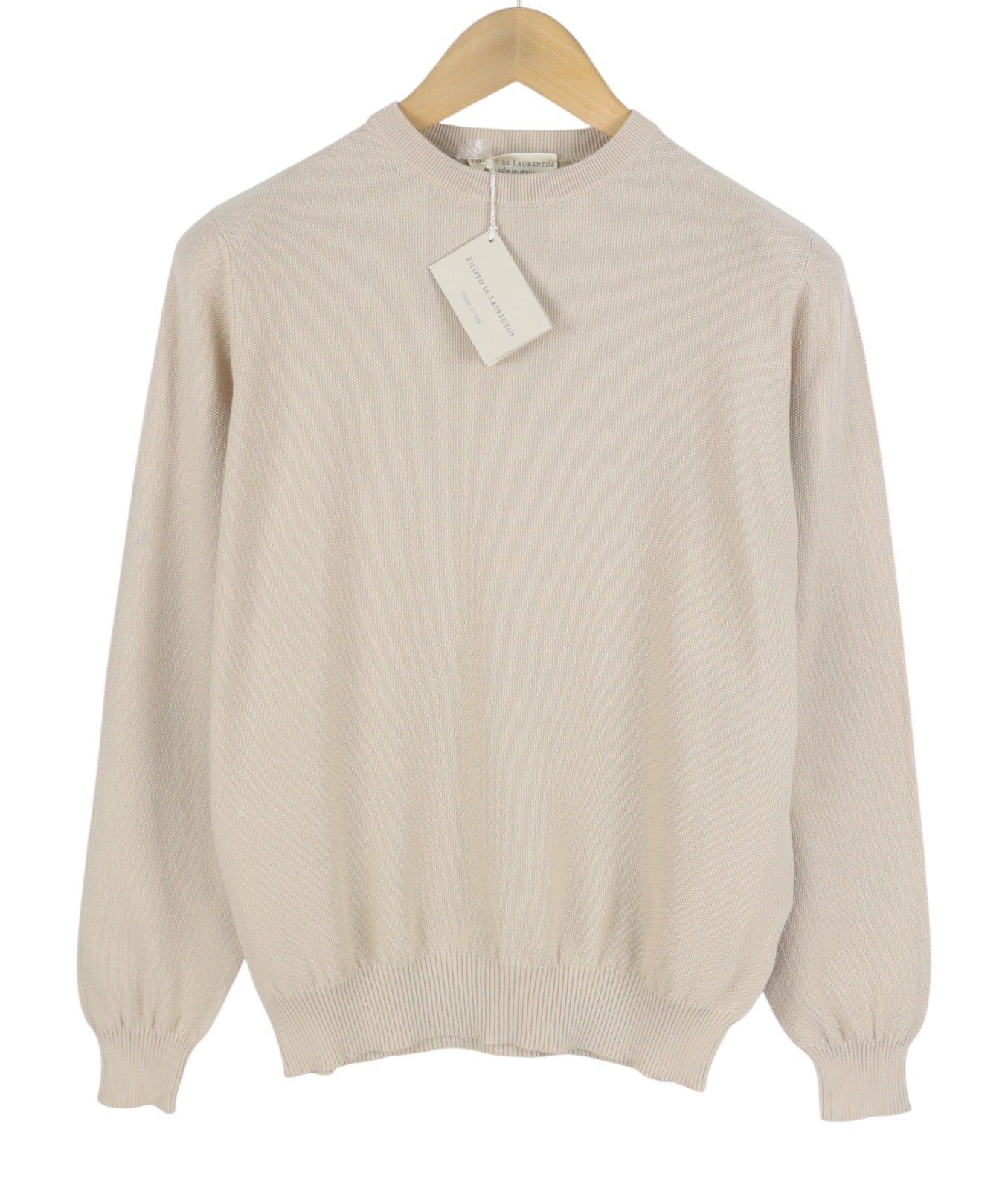 Beige bomullströja