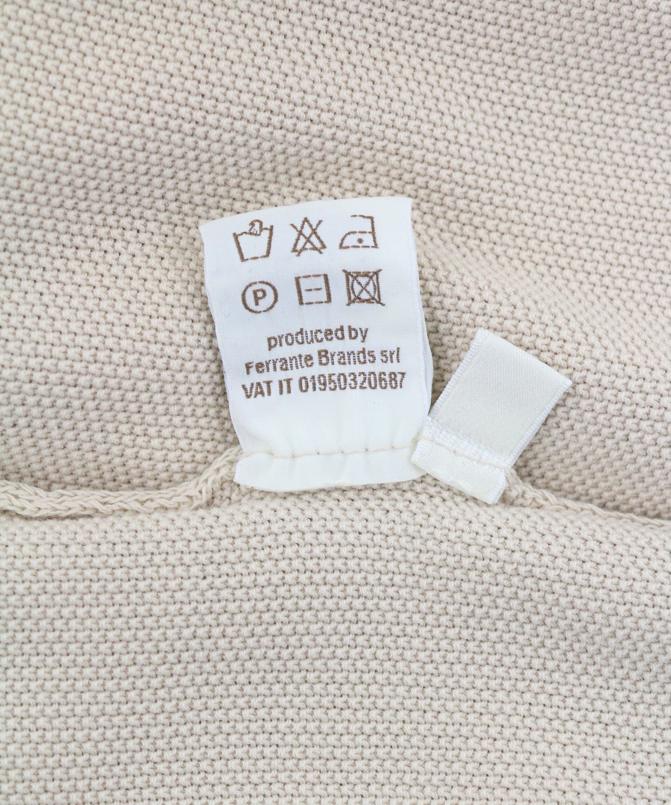 Beige bomullströja