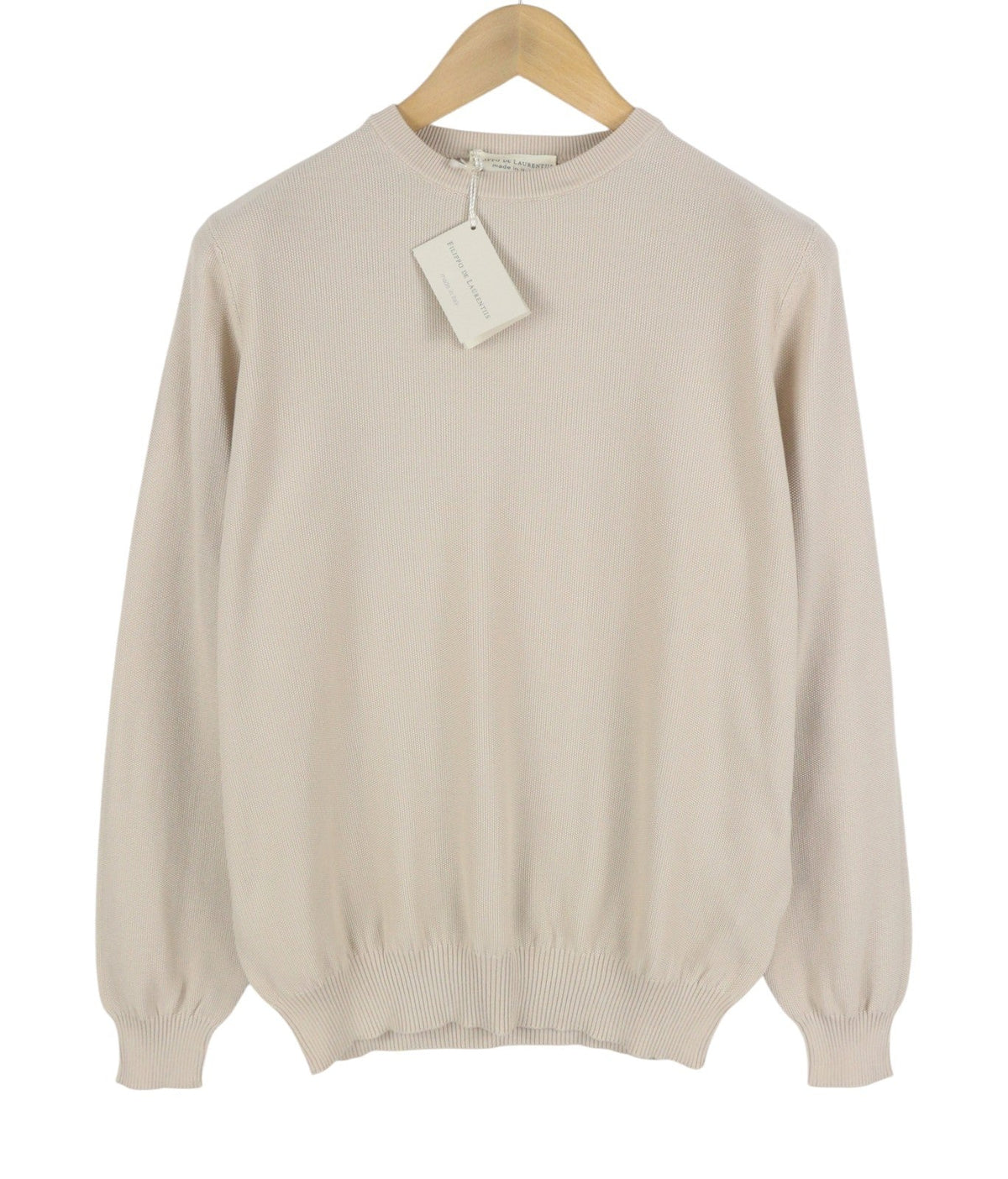 Maglia in cotone beige