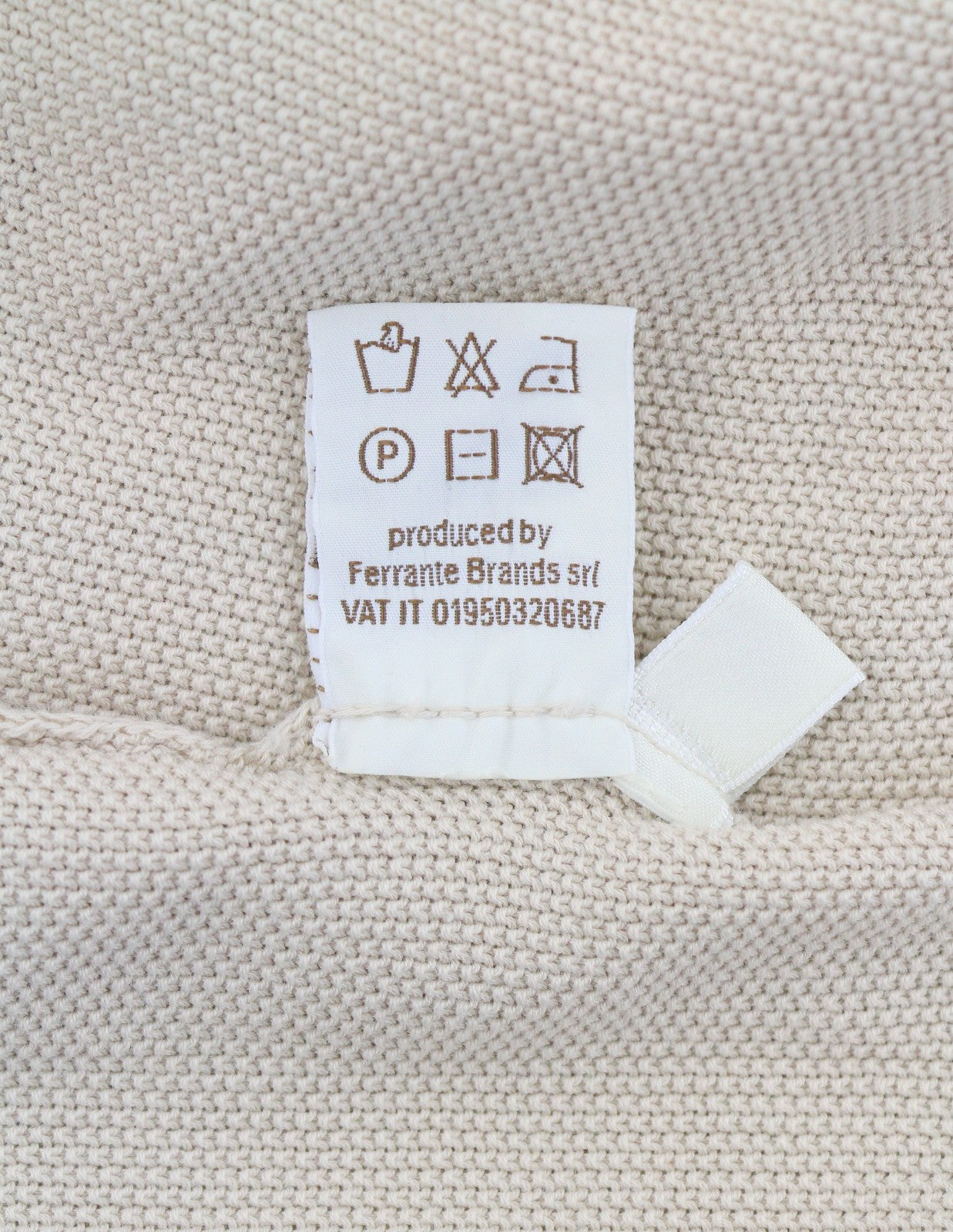 Beige bomullströja