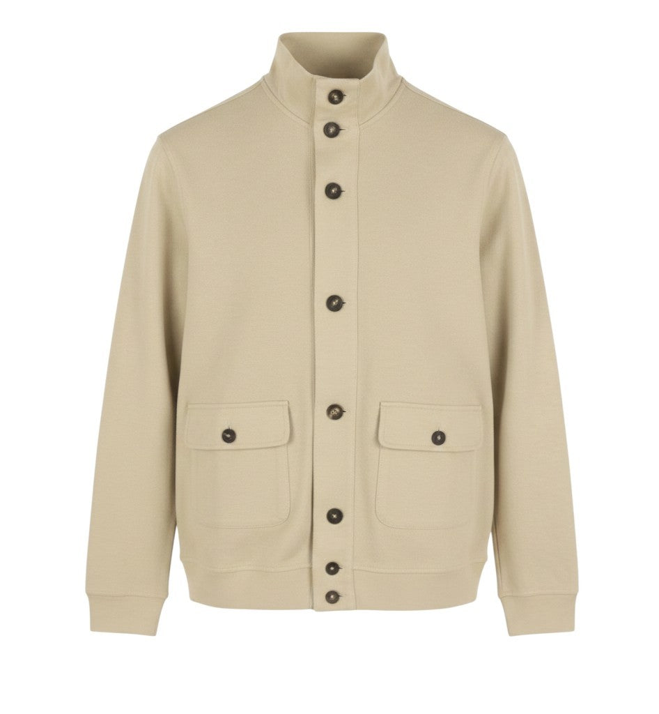 Maglia in cotone beige