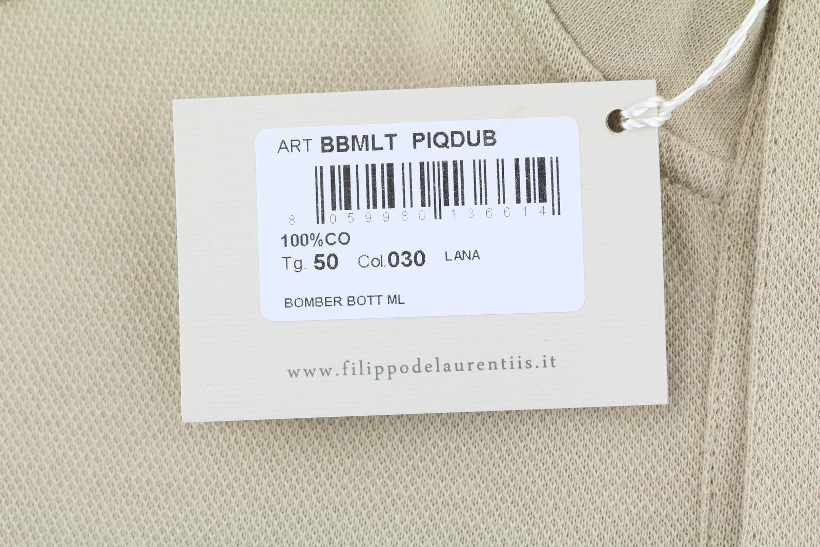 Maglia in cotone beige