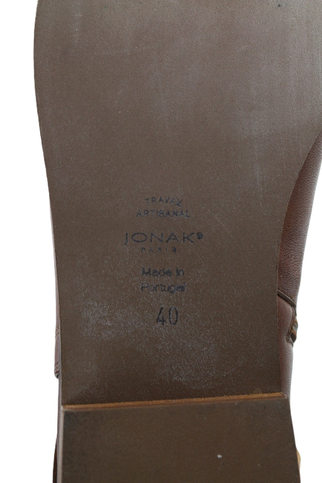 Brązowe skórzane buty