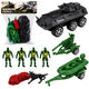 Military Set Soldiers Armored Personnel Carrier 14 Pcs.