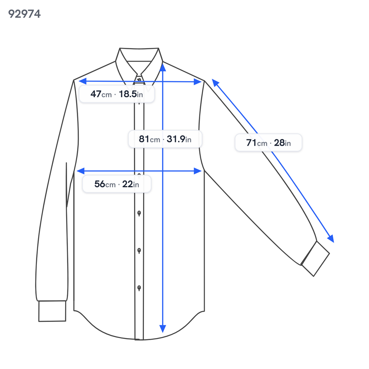 Blue Cotton Shirt