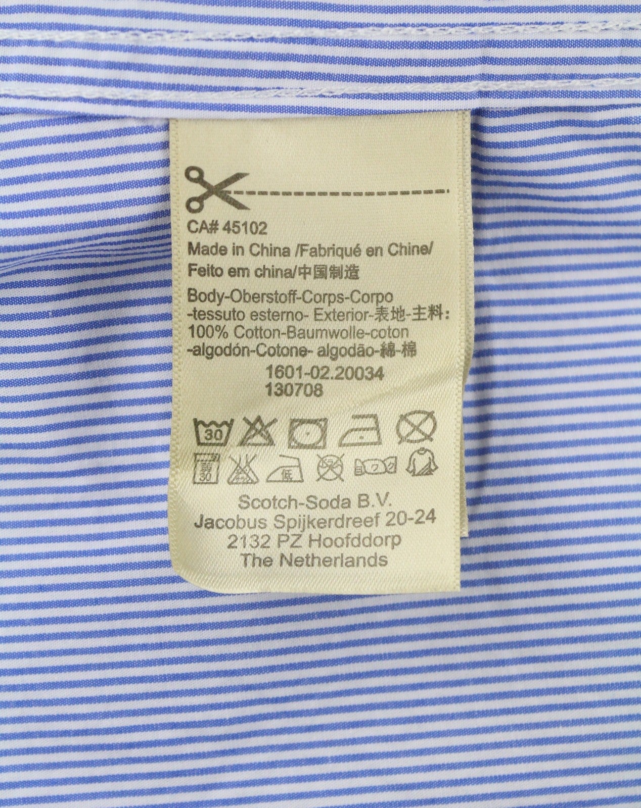 Blue Cotton Shirt