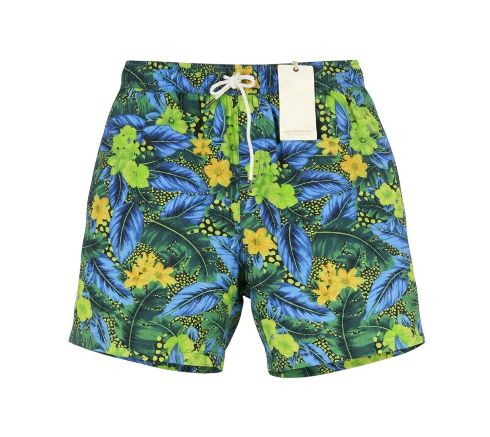 Blue Cotton Swimwear