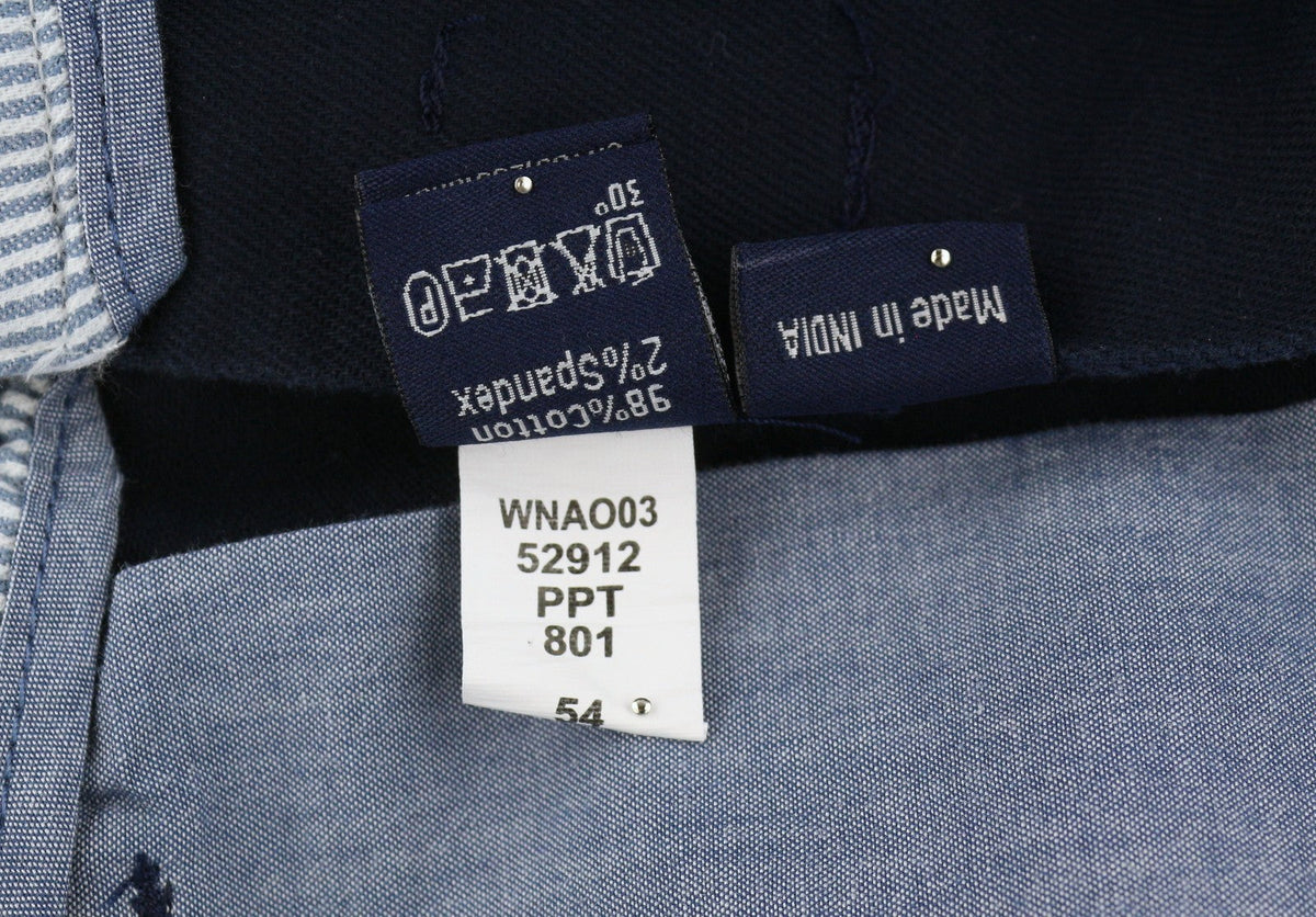 Pantaloni di cotone blu