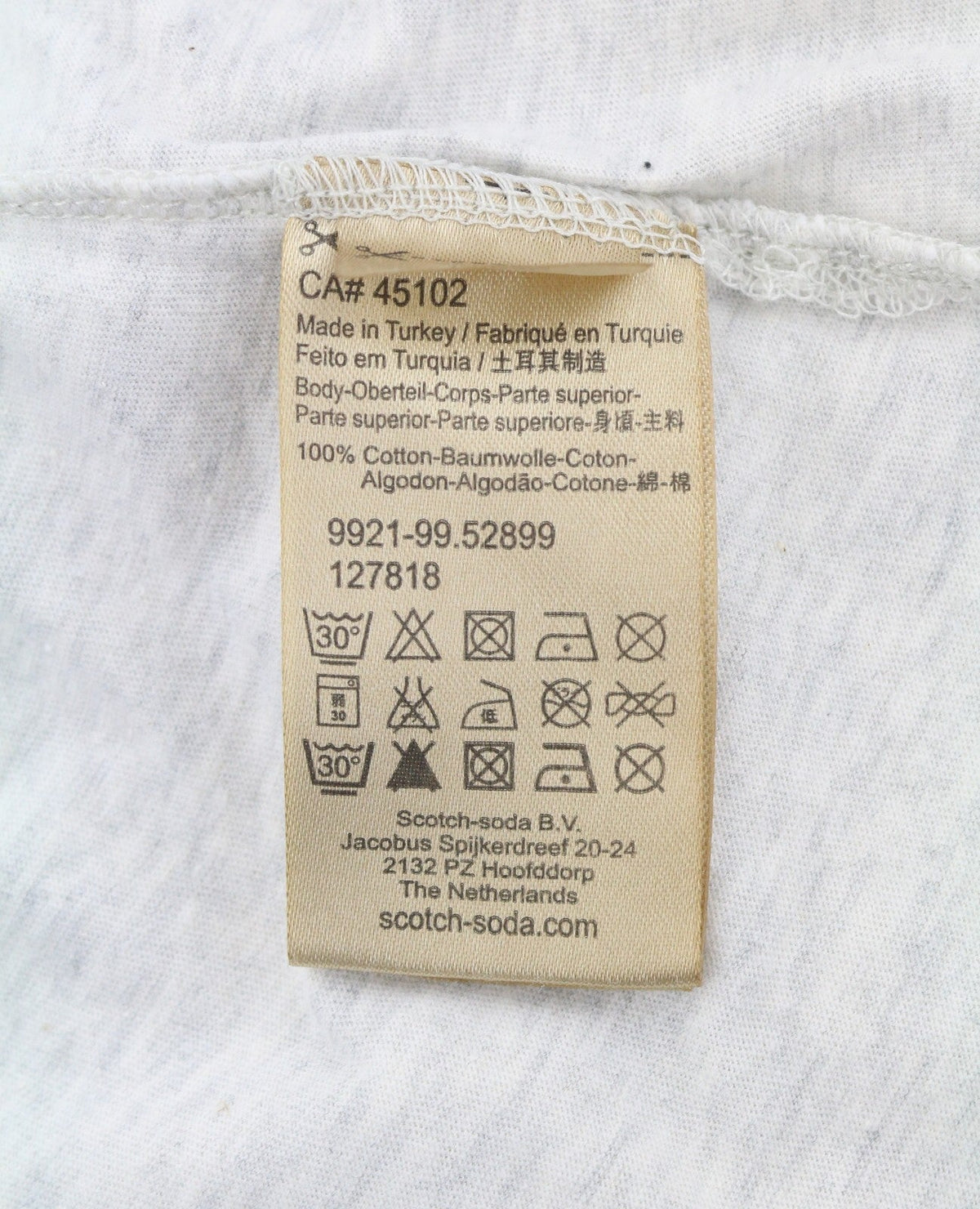 T-shirt in cotone grigio