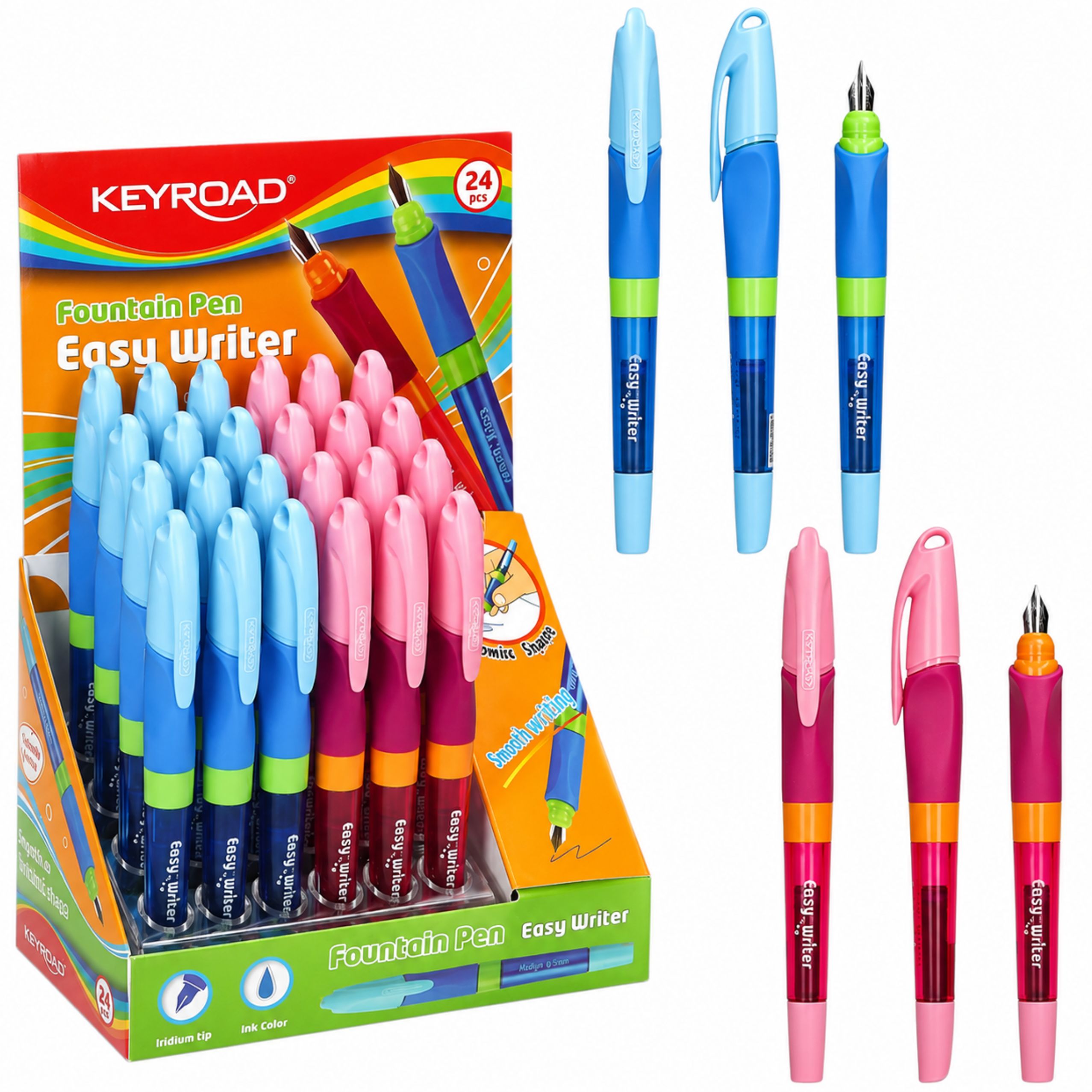 Keyroad Easy Writer M Smoozzy Fountain Pen Assorted Colors