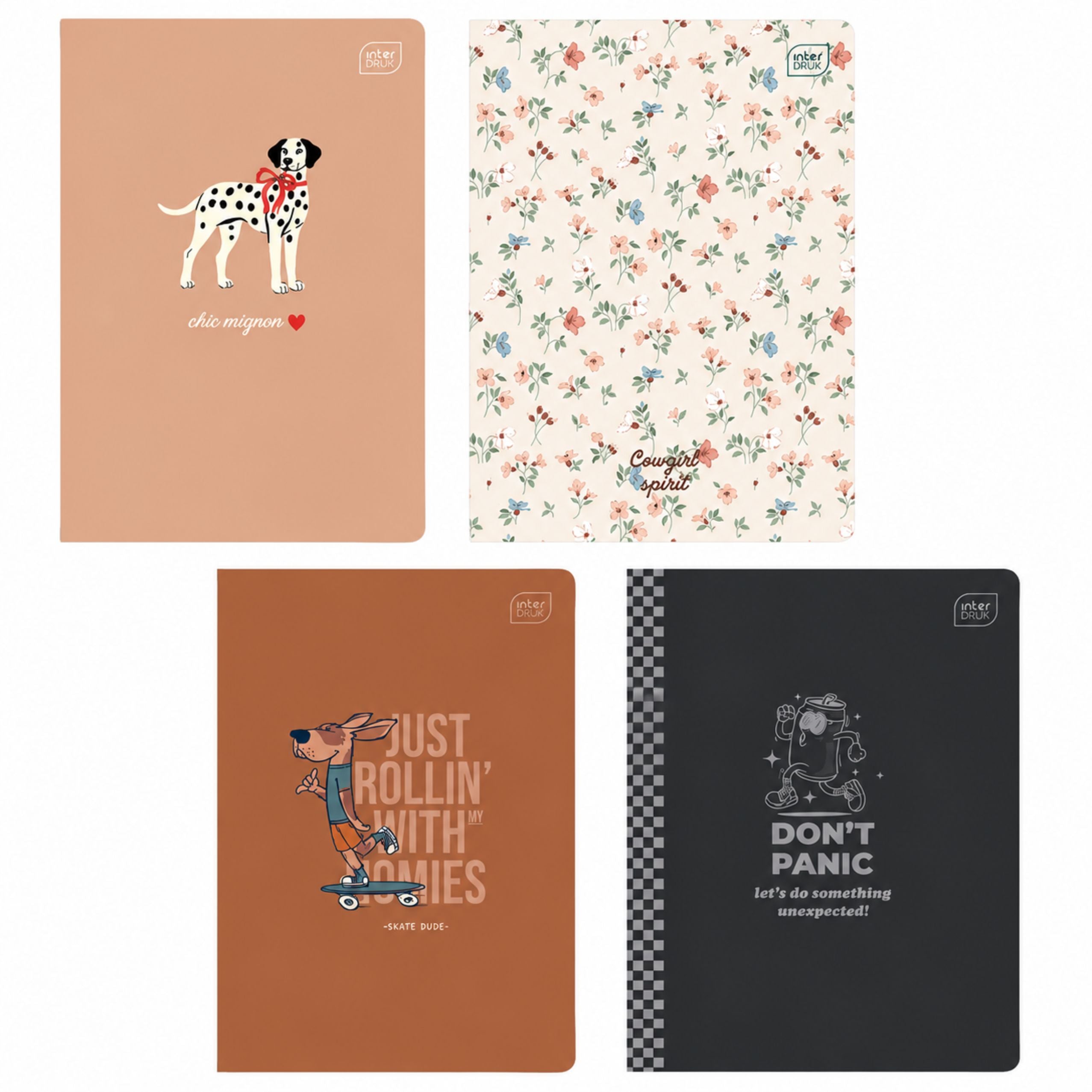 Interdruk A5 Plain Notebook 32 Sheets Assorted Designs