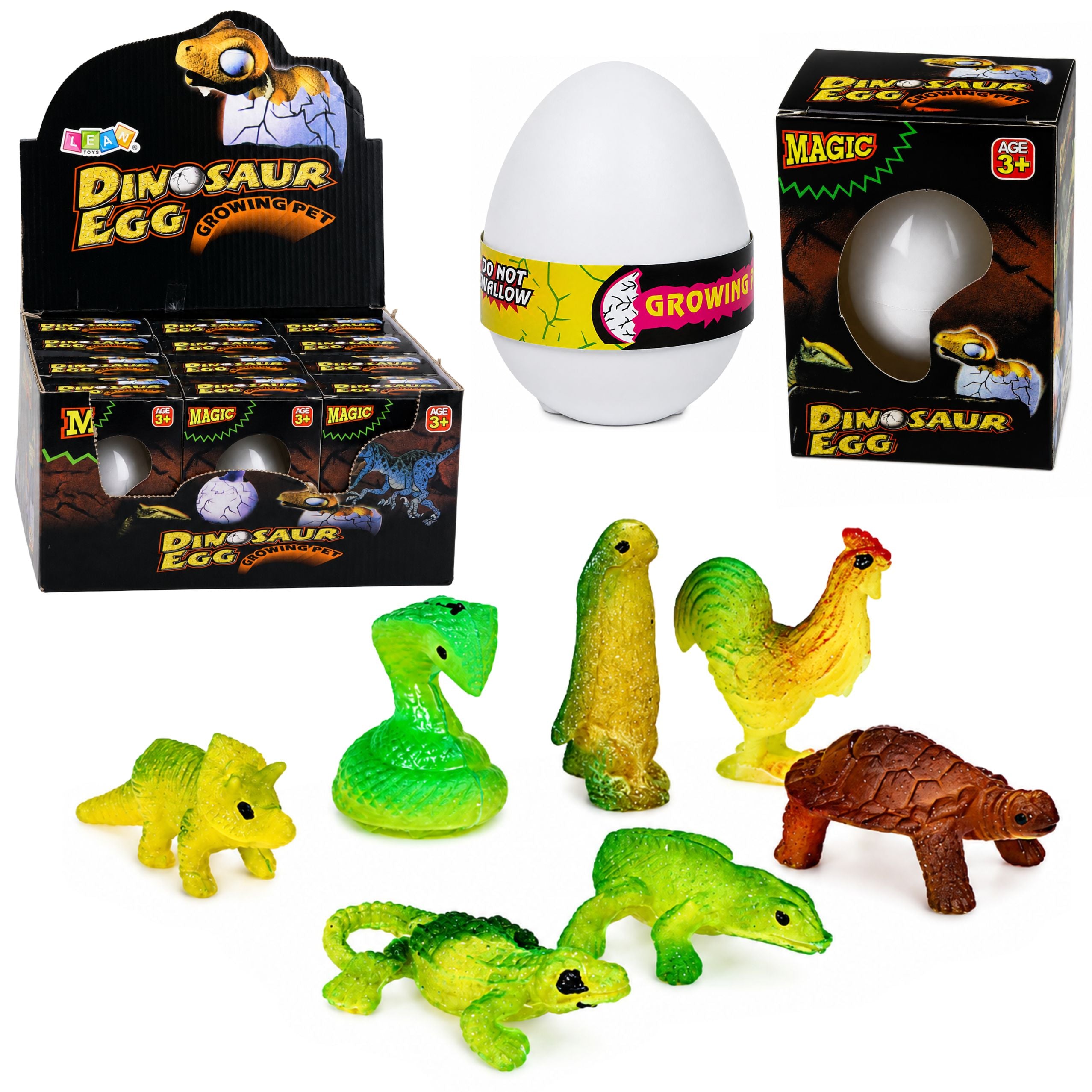 Magic Egg Hatching Dinosaur In Water Egg White 6.5 Cm