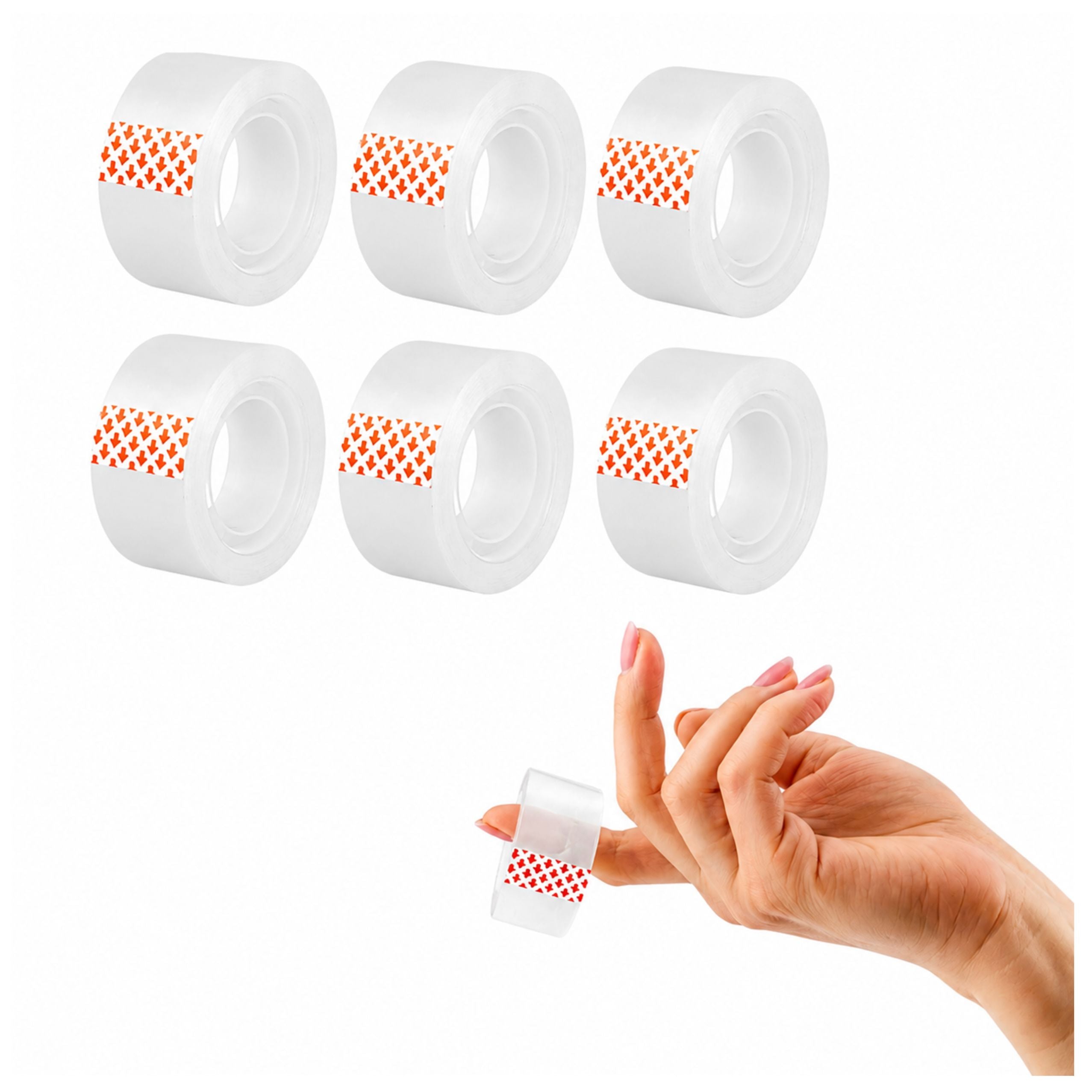 D.rect Transparent Office Adhesive Tape 24 Mm X 20 M – Set Of 6