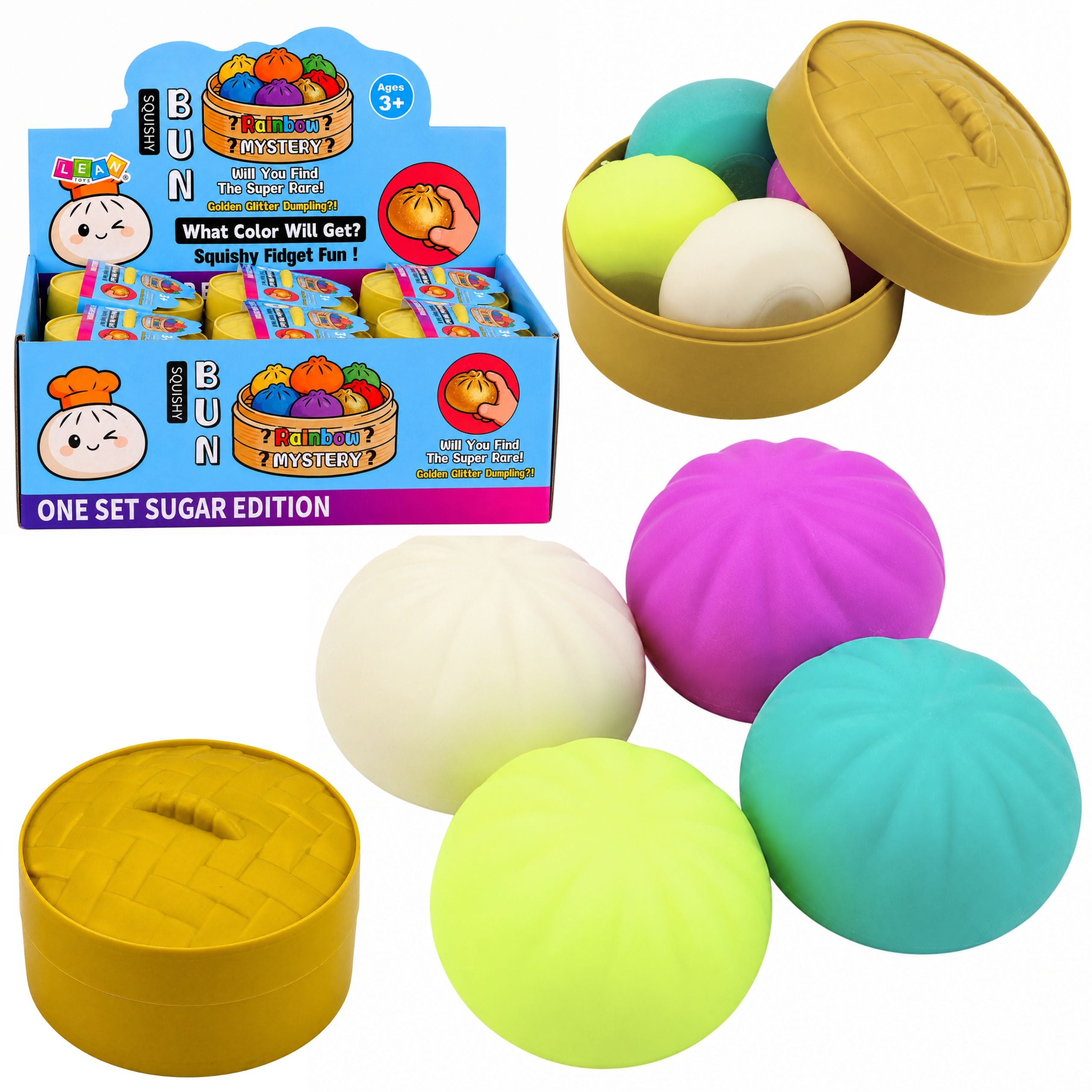 Set Of Dumplings Dumplings In A Box Colorful 8.5 Cm